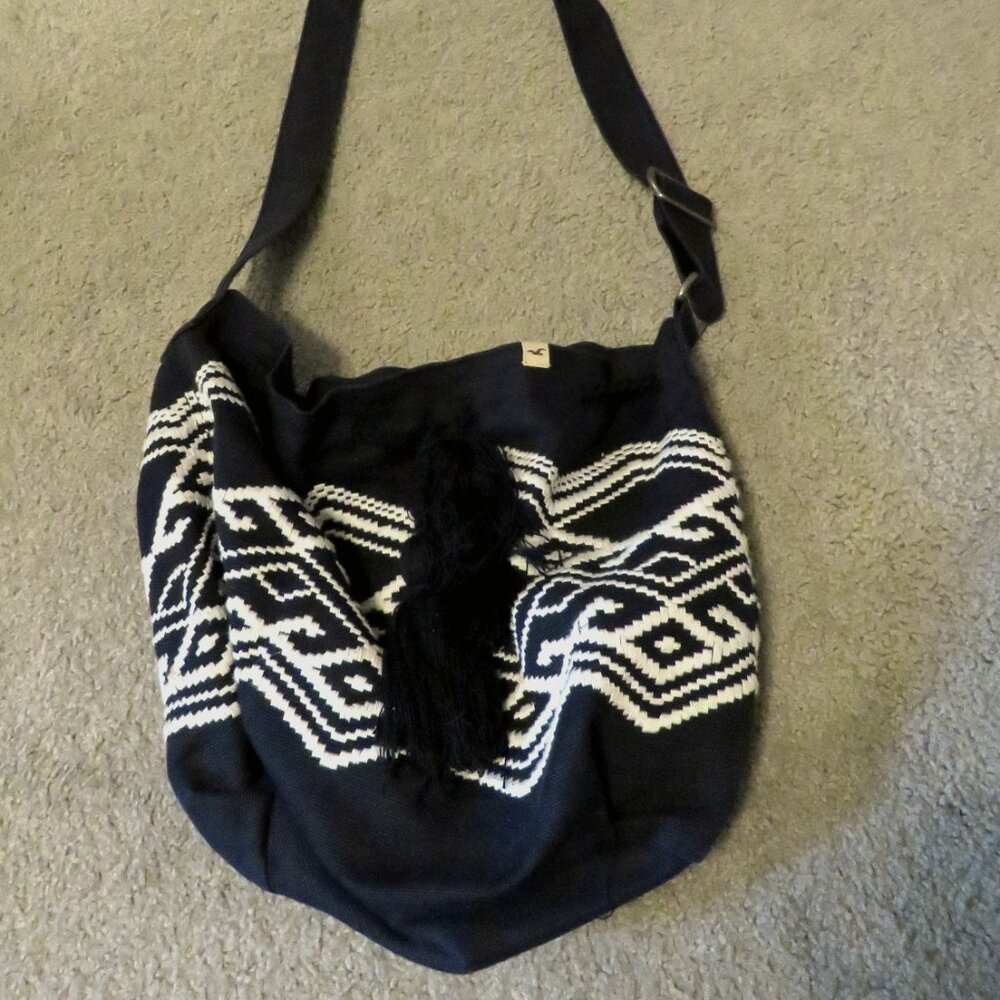 Abercrombie & Fitch Embroidered Cloth Crossbody Bag